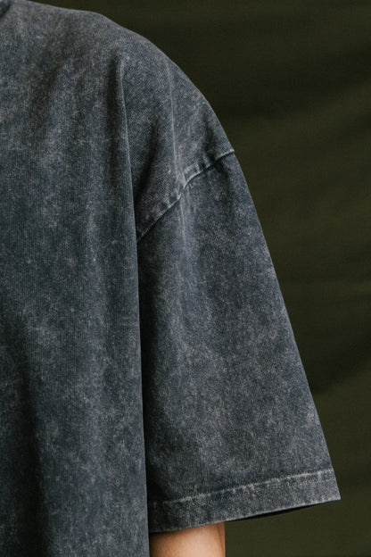 GROCERY SMALL LOGO WASHED TEE/ CHARCOAL - GROGROCERY