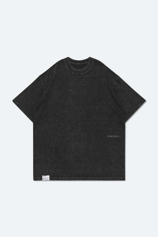 GROCERY SMALL LOGO WASHED TEE/ CHARCOAL - GROGROCERY