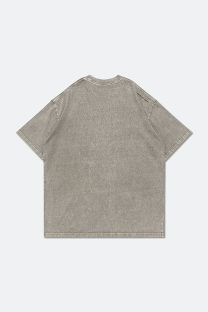 GROCERY SMALL LOGO WASHED TEE/ GREY OLIVE - GROGROCERY