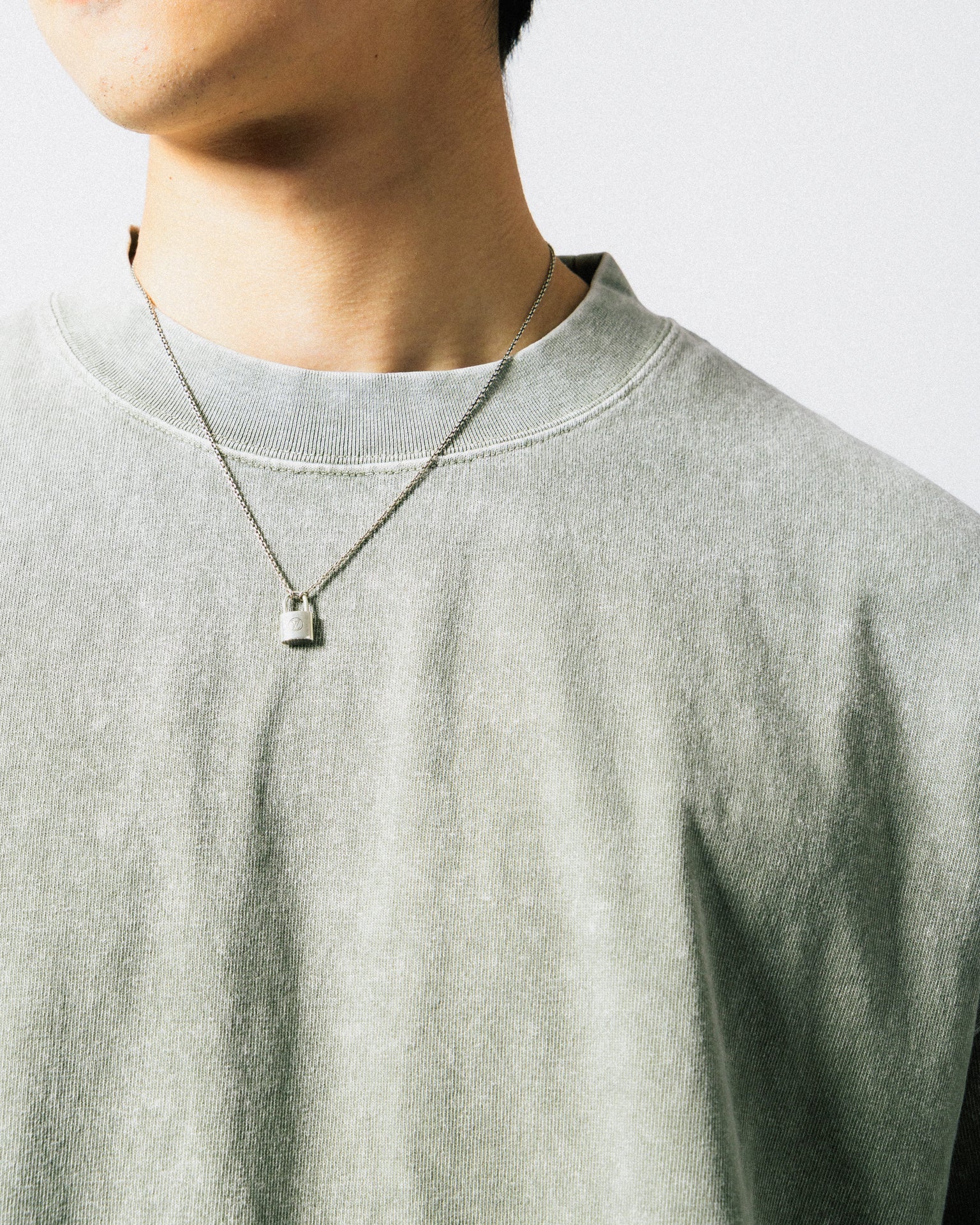 GROCERY SMALL LOGO WASHED TEE/ GREY OLIVE - GROGROCERY