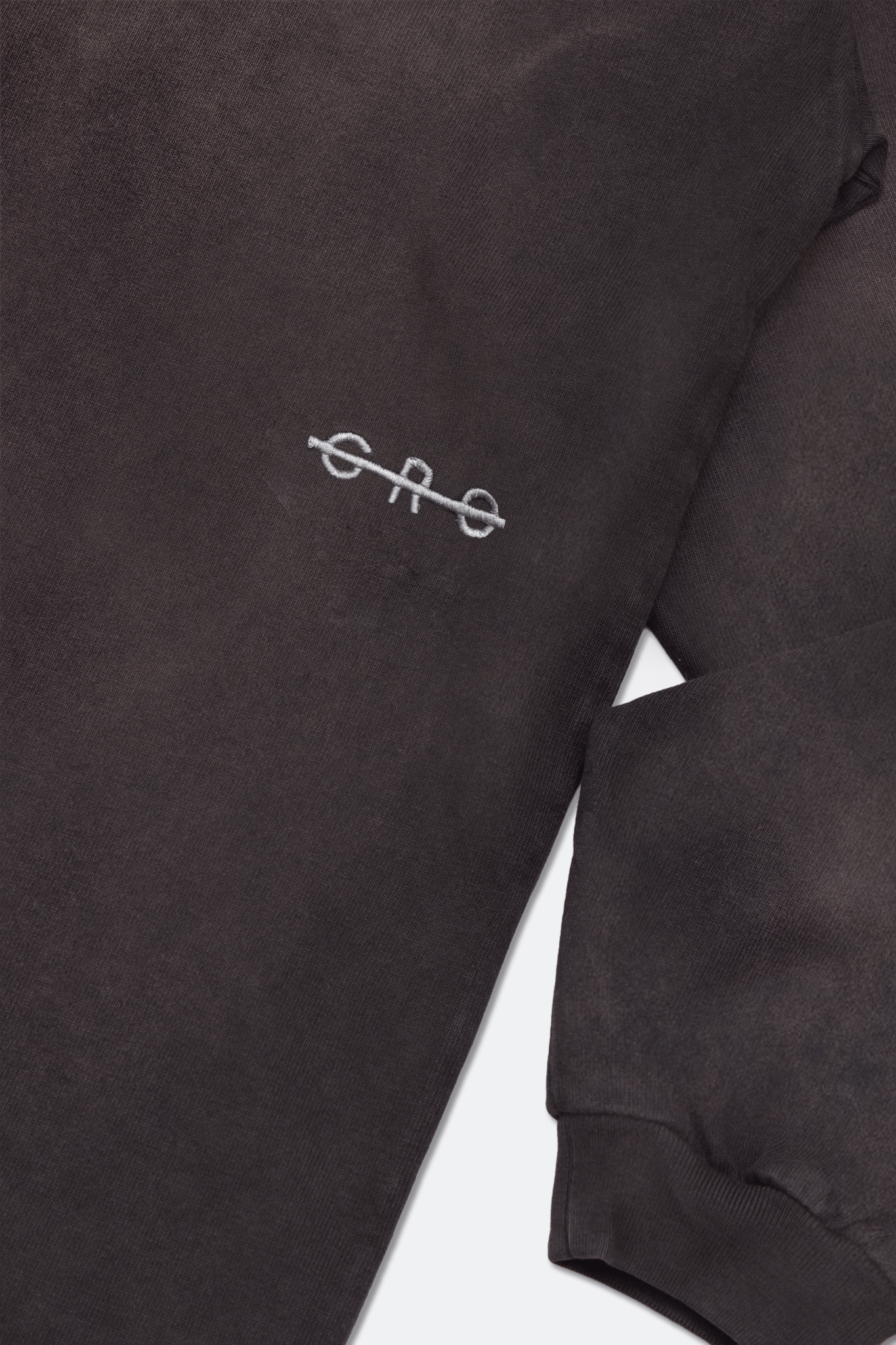 GROCERY SNOW WASHED SMALL LOGO LONG TOP/ WASHED CHARCOAL - GROGROCERY