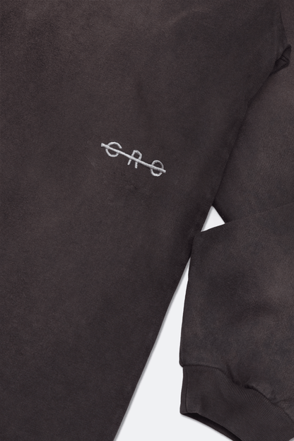 GROCERY SNOW WASHED SMALL LOGO LONG TOP/ WASHED CHARCOAL - GROGROCERY