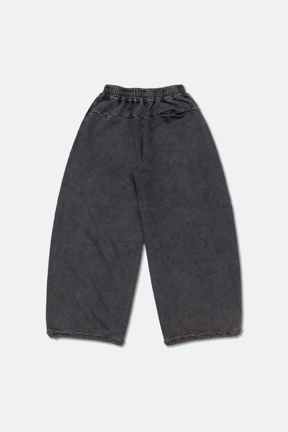 GROCERY SNOW WASHED WIDE LEG SWEATPANTS/ WASHED BLACK - GROGROCERY