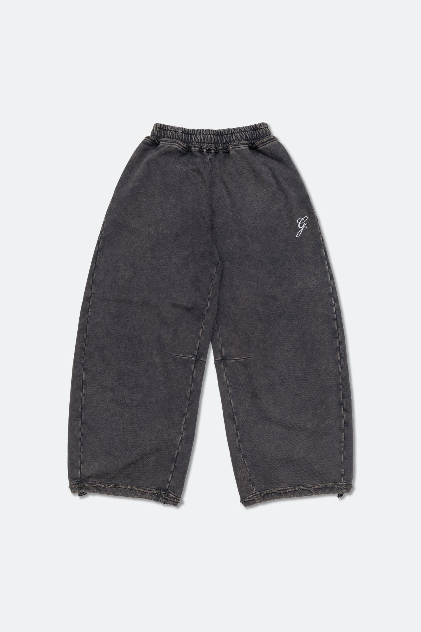 GROCERY SNOW WASHED WIDE LEG SWEATPANTS/ WASHED BLACK - GROGROCERY