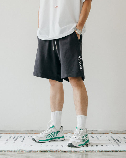 GROCERY SP - 015 EMBROIDERY LOGO SWEAT SHORTS/ CHARCOAL - GROGROCERY