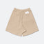 GROCERY SP - 015 EMBROIDERY LOGO SWEAT SHORTS/ SAND - GROGROCERY