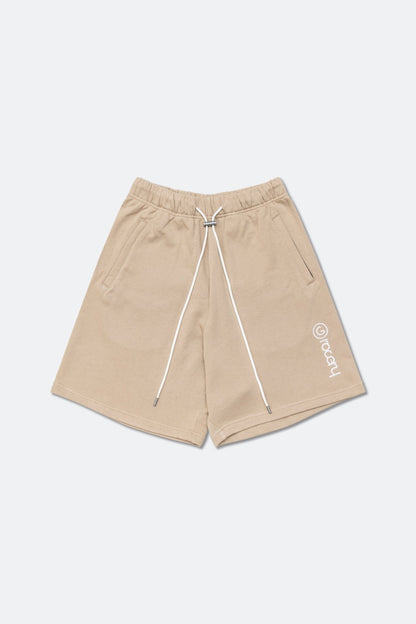GROCERY SP - 015 EMBROIDERY LOGO SWEAT SHORTS/ SAND - GROGROCERY