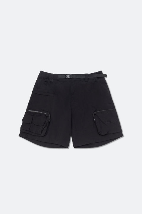 GROCERY SP - 017 NYLON MULTI POCKET SHORTS/ BLACK - GROGROCERY