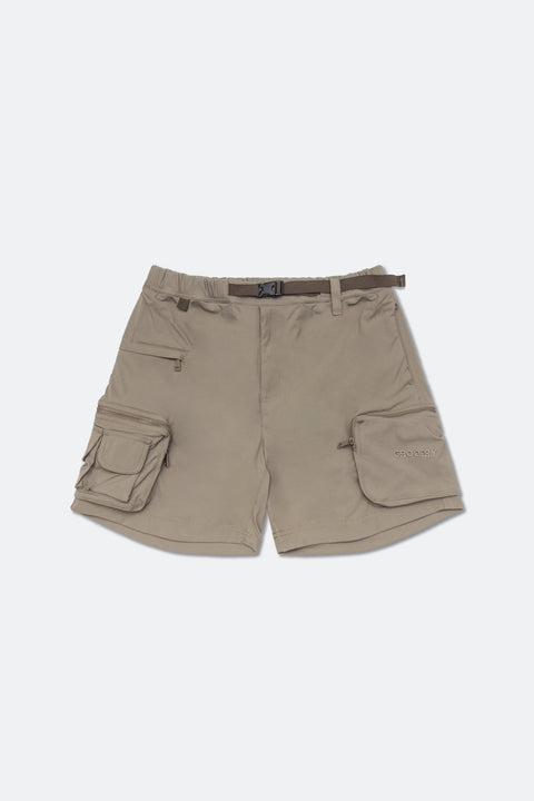 GROCERY SP - 017 NYLON MULTI POCKET SHORTS/ KHAKI - GROGROCERY