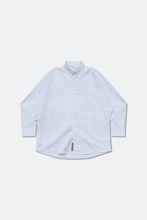 GROCERY ST - 019 DOUBLE POCKET OVERSIZED OXFORD SHIRT/ BLUE STRIPE - GROGROCERY