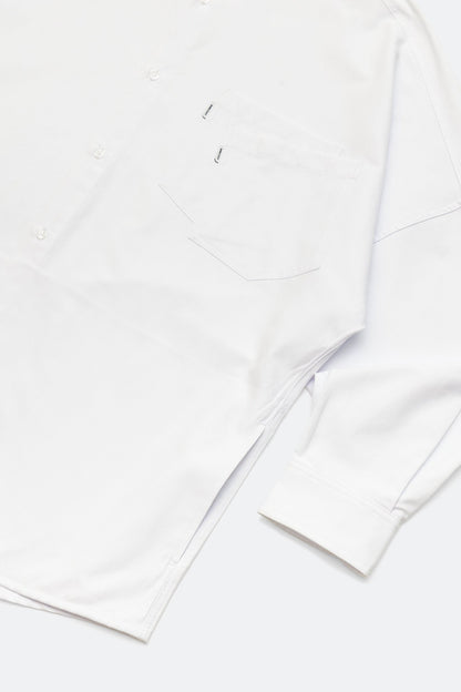 GROCERY ST - 019 DOUBLE POCKET OVERSIZED OXFORD SHIRT/ WHITE - GROGROCERY