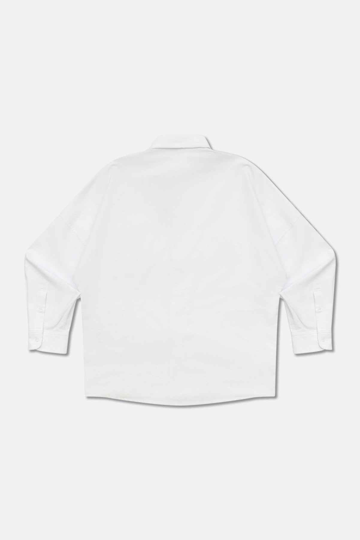 GROCERY ST - 019 DOUBLE POCKET OVERSIZED OXFORD SHIRT/ WHITE - GROGROCERY