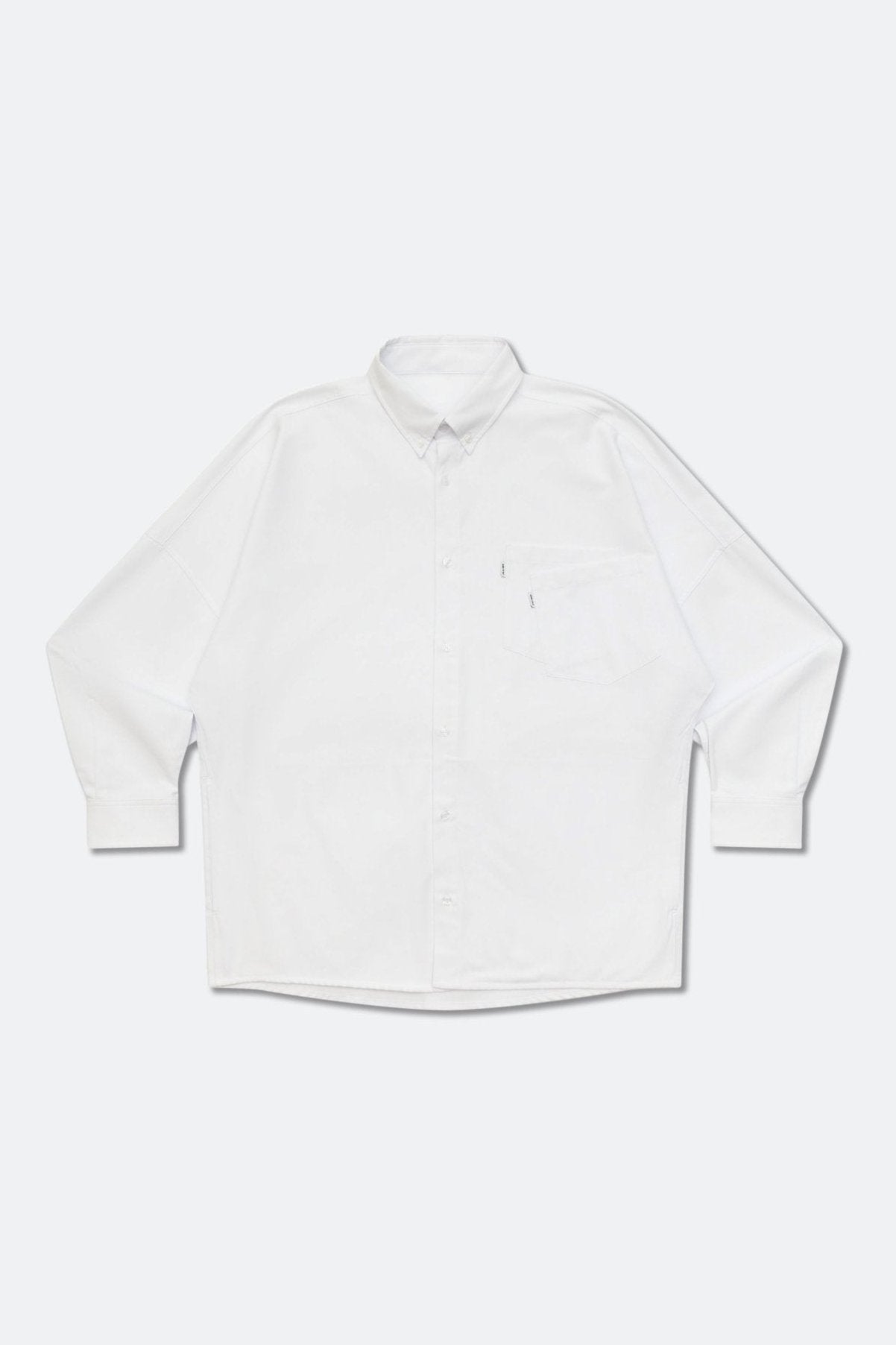 GROCERY ST - 019 DOUBLE POCKET OVERSIZED OXFORD SHIRT/ WHITE - GROGROCERY