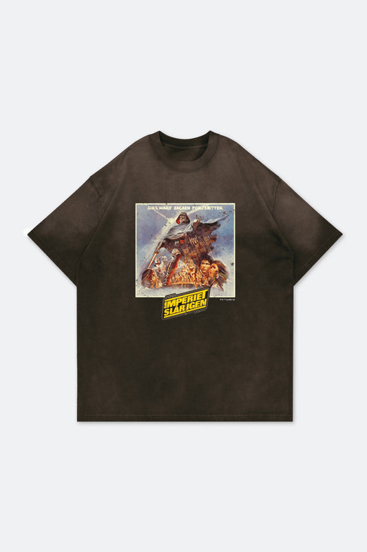 GROCERY STAR WARS THE EMPEROR STRIKES BACK 1980 POSTER WASHED TEE/ BROWN