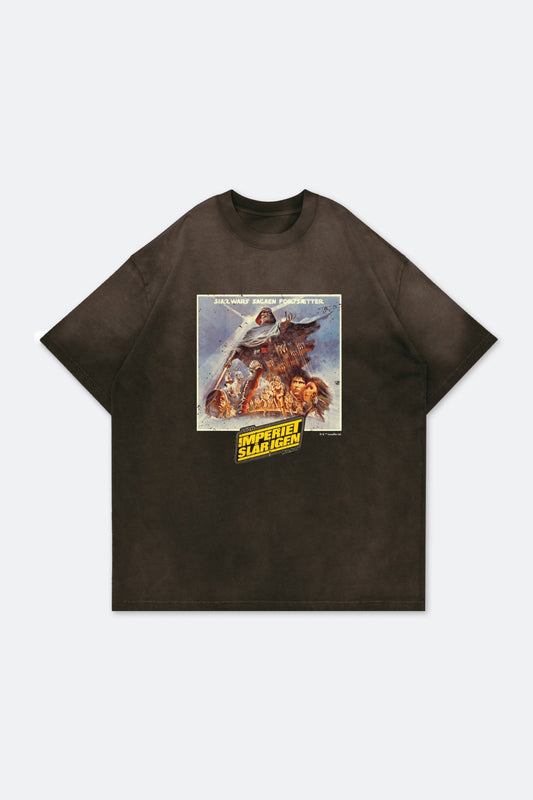 GROCERY STAR WARS THE EMPEROR STRIKES BACK 1980 POSTER WASHED TEE/ BROWN - GROGROCERY