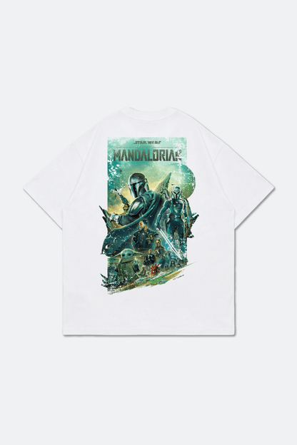 GROCERY STAR WARS THE MANDALORIAN AND GROGU 2026 POSTER TEE/ WHITE - GROGROCERY
