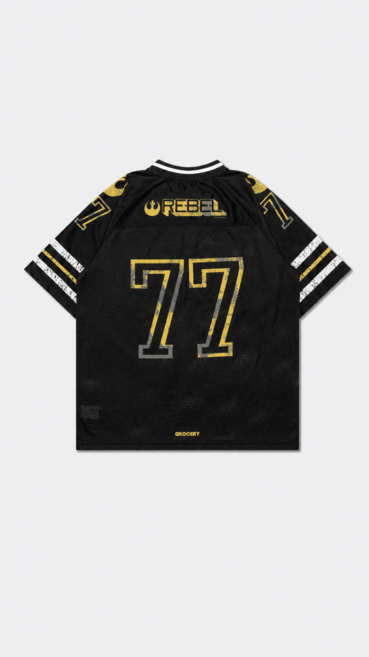 GROCERY STAR WARS VINTAGE JEDI AMERICAN FOOTBALL JERSEY/ BLACK - GROGROCERY