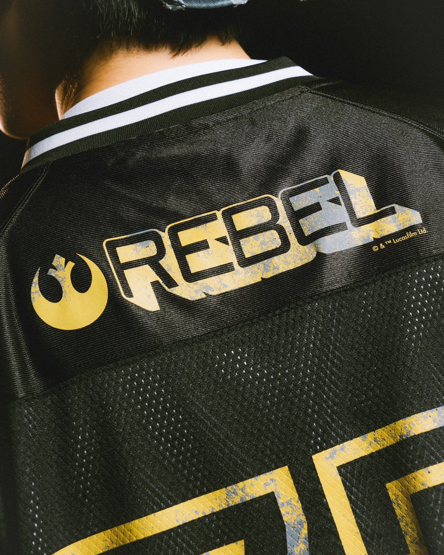 GROCERY STAR WARS VINTAGE JEDI AMERICAN FOOTBALL JERSEY/ BLACK - GROGROCERY