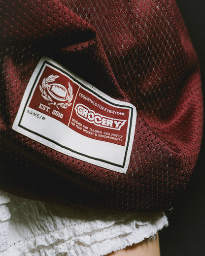 GROCERY STAR WARS VINTAGE REBEL AMERICAN FOOTBALL JERSEY/ BURGUNDY - GROGROCERY