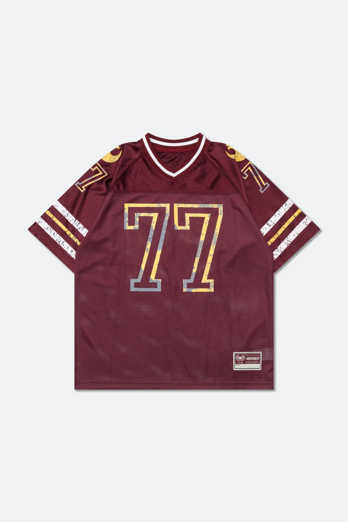 GROCERY STAR WARS VINTAGE REBEL AMERICAN FOOTBALL JERSEY/ BURGUNDY - GROGROCERY