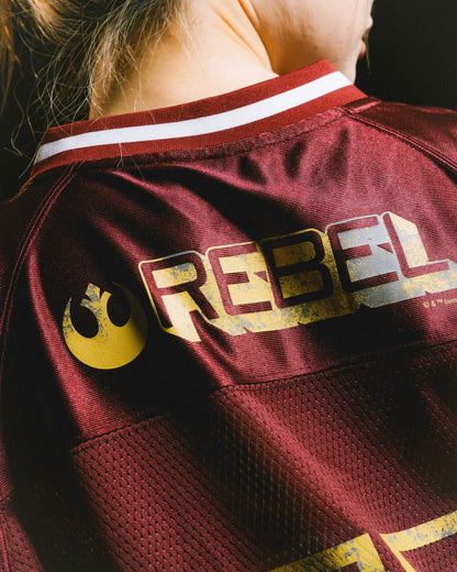 GROCERY STAR WARS VINTAGE REBEL AMERICAN FOOTBALL JERSEY/ BURGUNDY - GROGROCERY