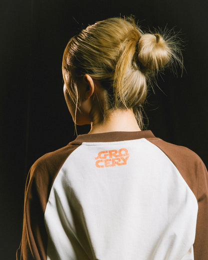 GROCERY STAR WARS VINTAGE STORMTROOPERS RAGLAN TEE/ DARK BROWN AND IVORY - GROGROCERY