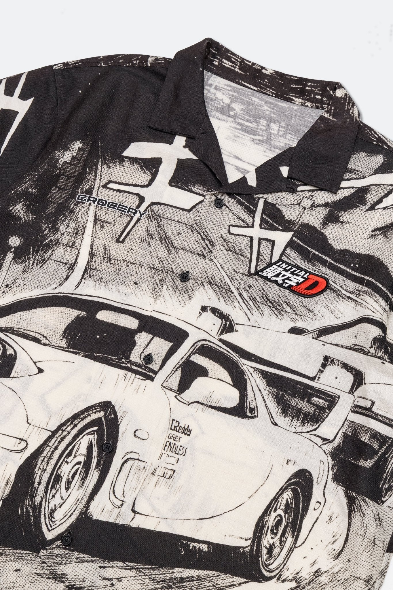 GROCERY | TARMAC | INITIAL D 86 vs FD SHORT SLEEVE SHIRT/ BLACK - GROGROCERY