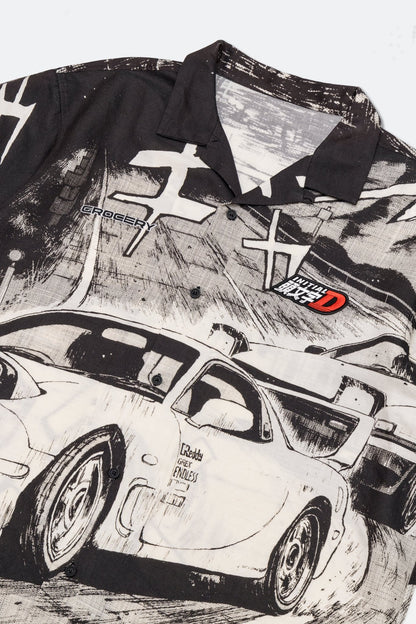 GROCERY | TARMAC | INITIAL D 86 vs FD SHORT SLEEVE SHIRT/ BLACK - GROGROCERY