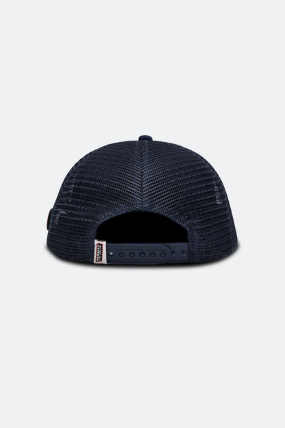 GROCERY | TARMAC | INITIAL D REDSUNS PATCH LOGO TRUCKER HAT/ NAVY - GROGROCERY