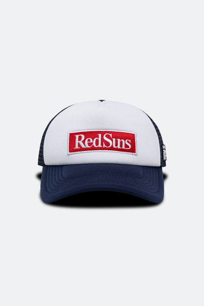 GROCERY | TARMAC | INITIAL D REDSUNS PATCH LOGO TRUCKER HAT/ NAVY - GROGROCERY