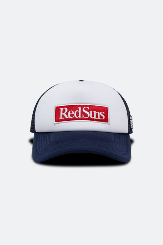 GROCERY | TARMAC | INITIAL D REDSUNS PATCH LOGO TRUCKER HAT/ NAVY - GROGROCERY