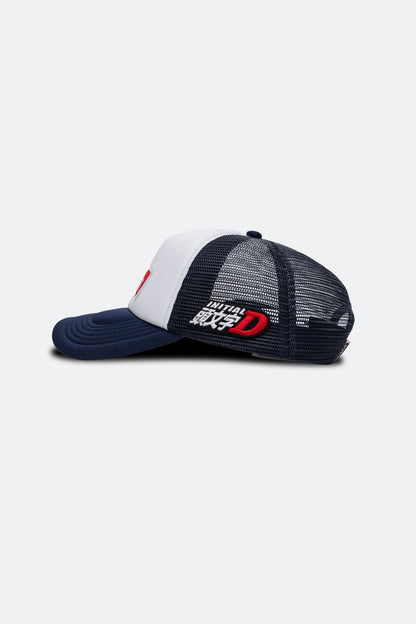 GROCERY | TARMAC | INITIAL D REDSUNS PATCH LOGO TRUCKER HAT/ NAVY - GROGROCERY