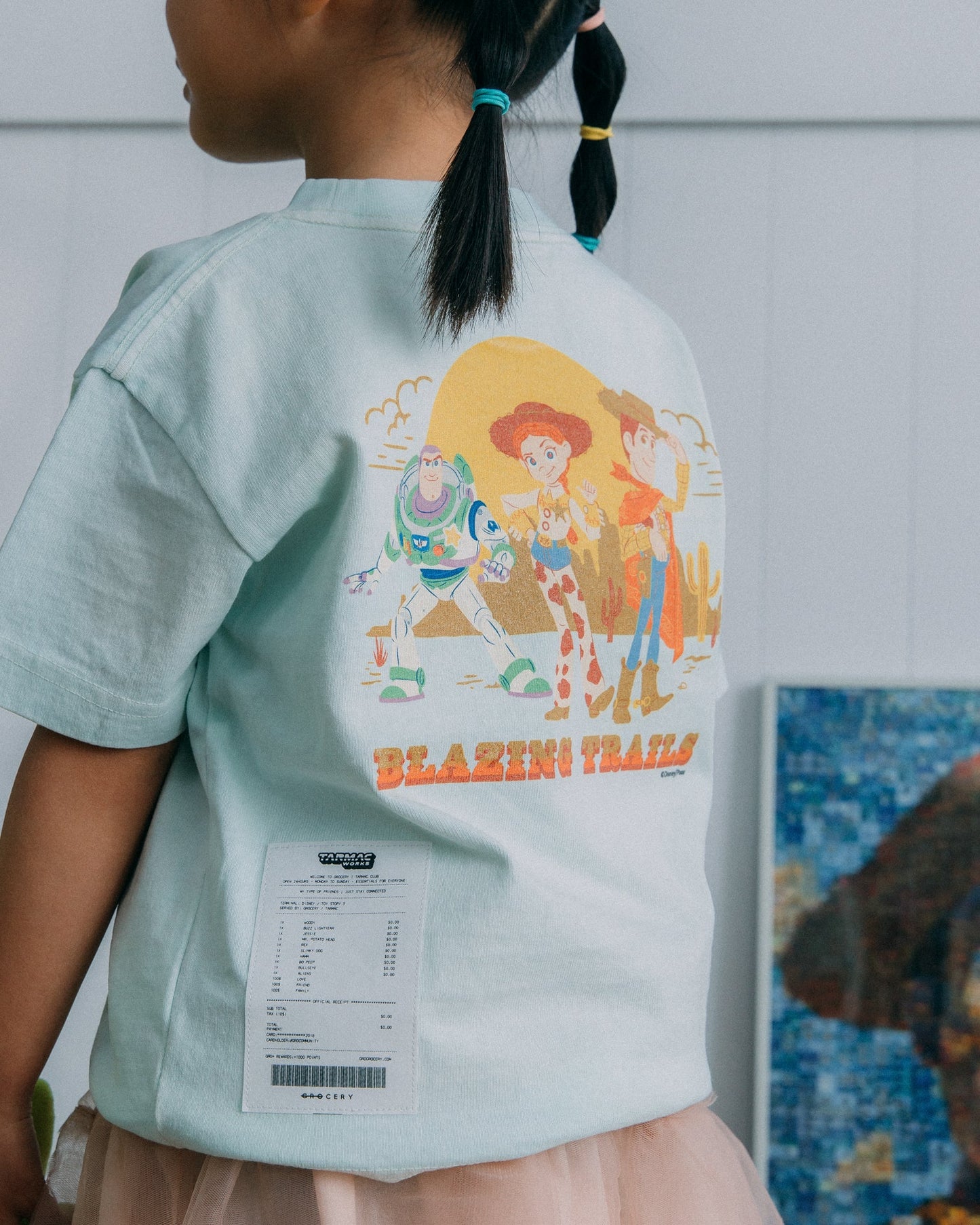 GROCERY | TARMAC | TOY STORY BLAZING TRAILS KIDS WASHED GRAPHIC POCKET TEE/ FADED TIFFANY BLUE - GROGROCERY