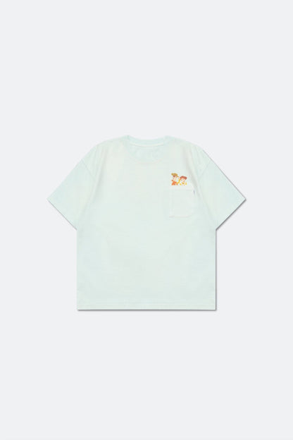 GROCERY | TARMAC | TOY STORY BLAZING TRAILS KIDS WASHED GRAPHIC POCKET TEE/ FADED TIFFANY BLUE - GROGROCERY
