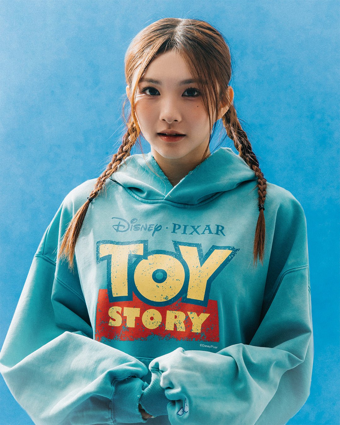 GROCERY | TARMAC | TOY STORY FADE WASHED BUNNY & DUCKY HOODIE/ WASHED SKY BLUE - GROGROCERY