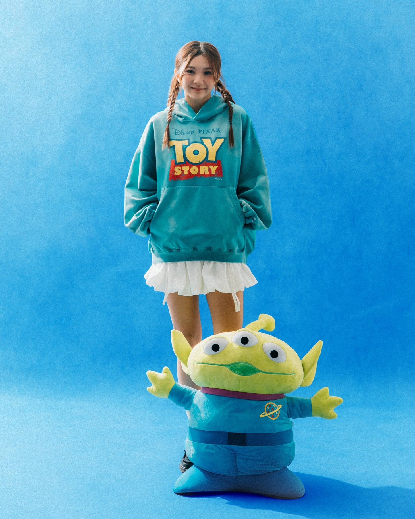 GROCERY | TARMAC | TOY STORY FADE WASHED BUNNY & DUCKY HOODIE/ WASHED SKY BLUE - GROGROCERY