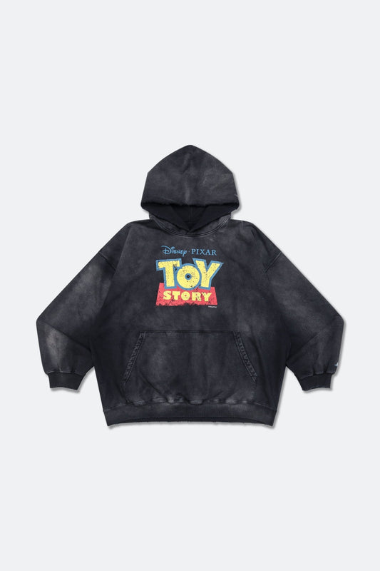GROCERY | TARMAC | TOY STORY FADE WASHED BUZZ & WOODY HOODIE/ WASHED STEEL BLACK - GROGROCERY