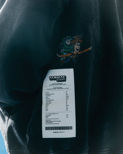 GROCERY | TARMAC | TOY STORY FADE WASHED BUZZ & WOODY HOODIE/ WASHED STEEL BLACK - GROGROCERY