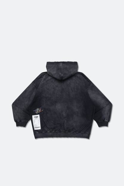 GROCERY | TARMAC | TOY STORY FADE WASHED BUZZ & WOODY HOODIE/ WASHED STEEL BLACK - GROGROCERY