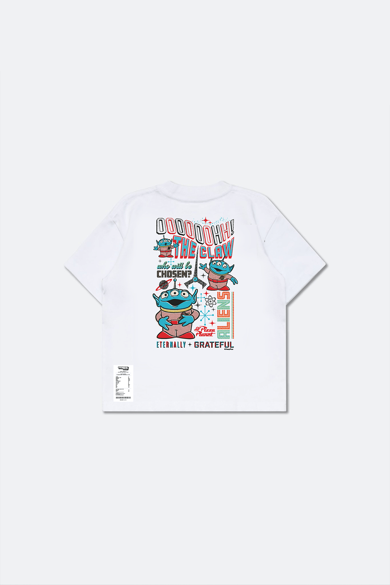 GROCERY | TARMAC | TOY STORY OOOH THE CLAW KIDS INVOICE TEE/ WHITE - GROGROCERY