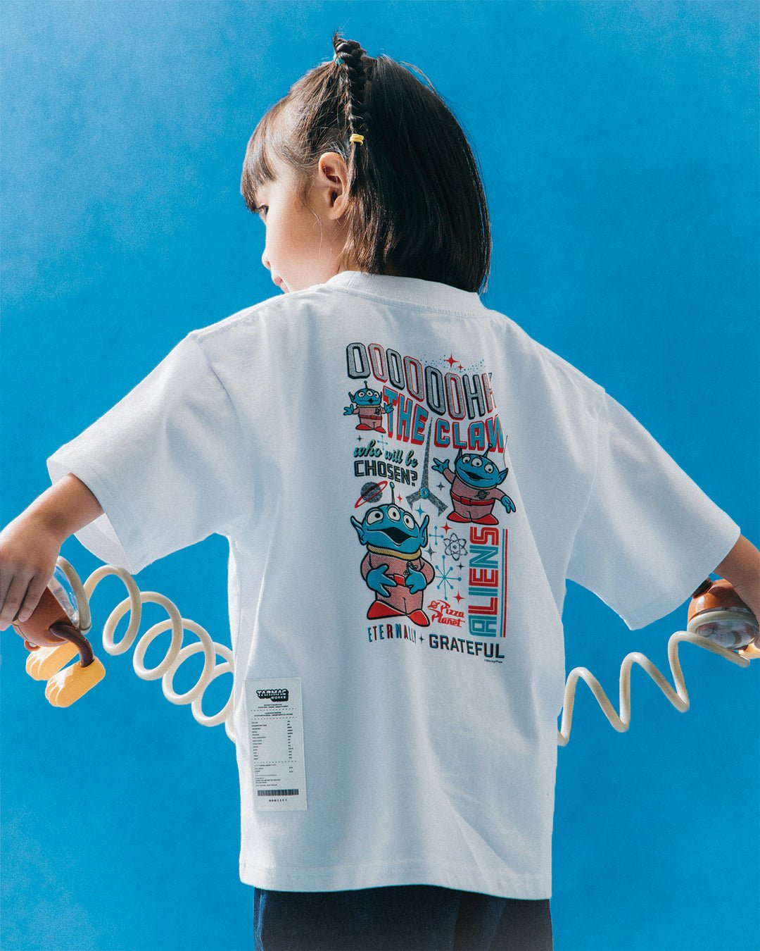 GROCERY | TARMAC | TOY STORY OOOH THE CLAW KIDS INVOICE TEE/ WHITE - GROGROCERY