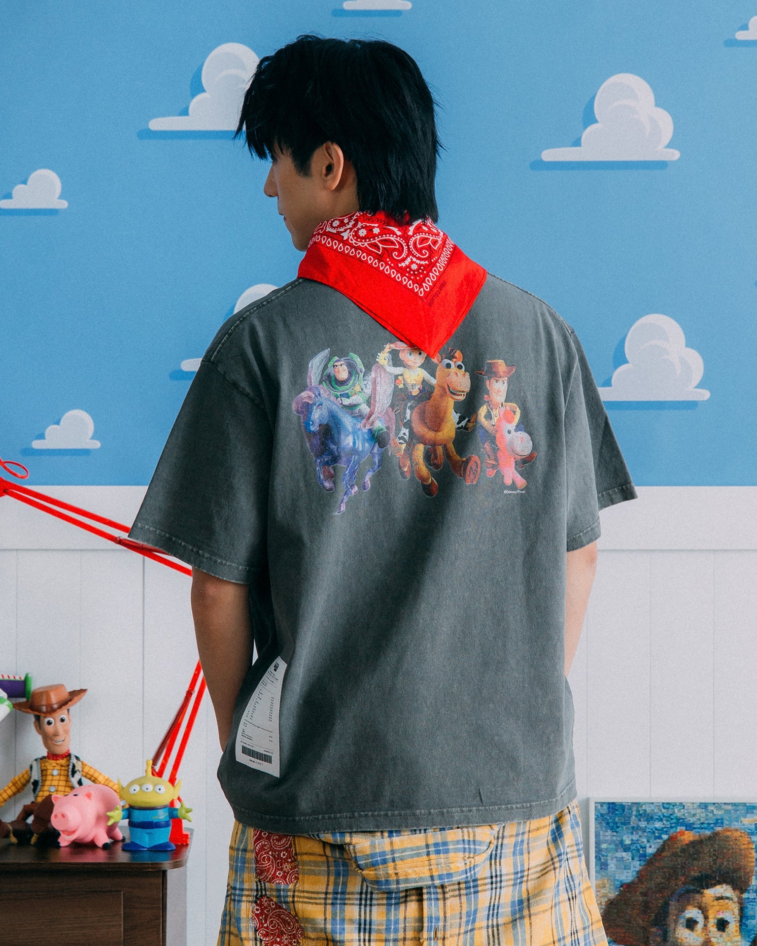 GROCERY | TARMAC | TOY STORY PONY RIDERS WASHED GRAPHIC BOXY TEE/ CHARCOAL - GROGROCERY