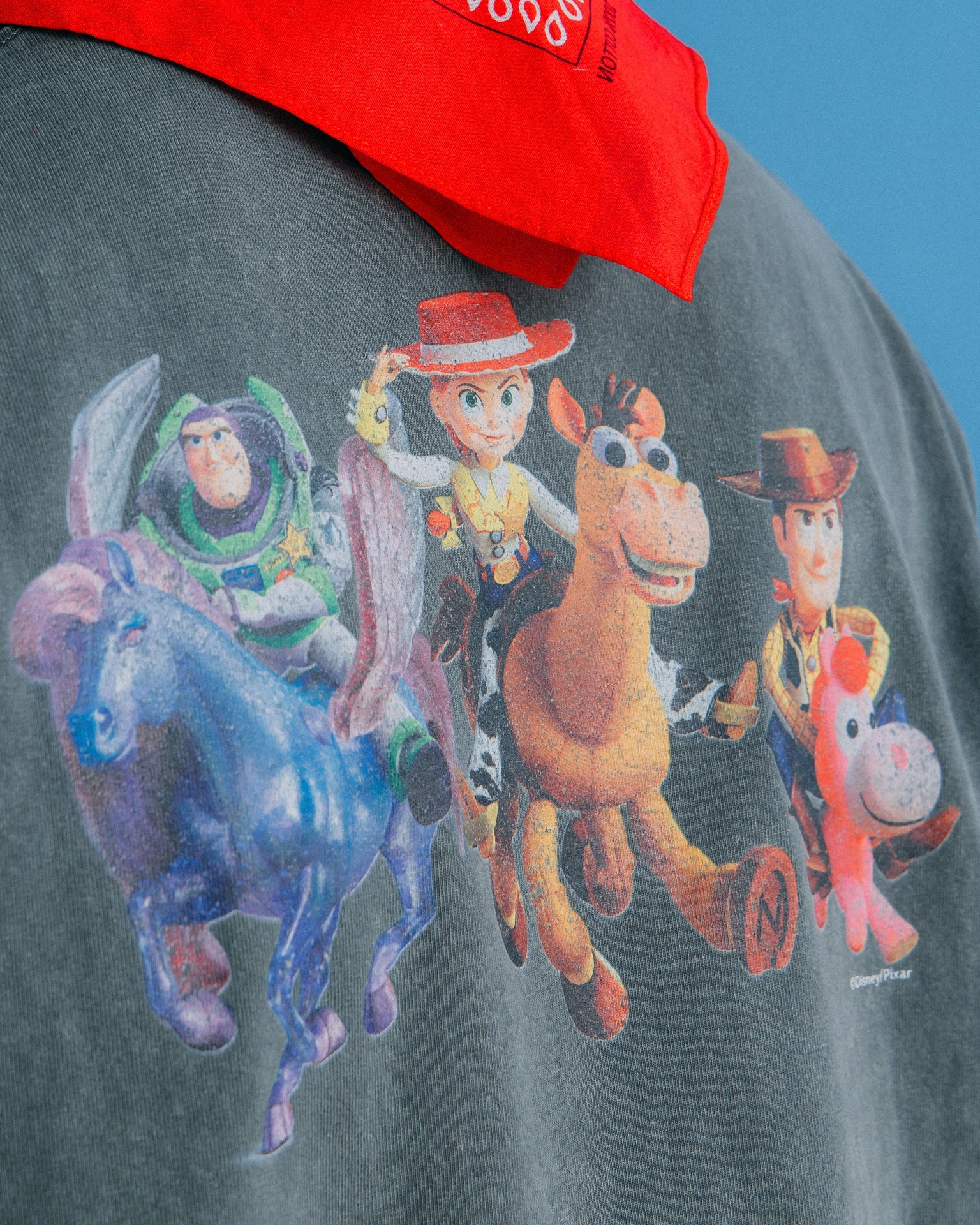 GROCERY | TARMAC | TOY STORY PONY RIDERS WASHED GRAPHIC BOXY TEE/ CHARCOAL - GROGROCERY