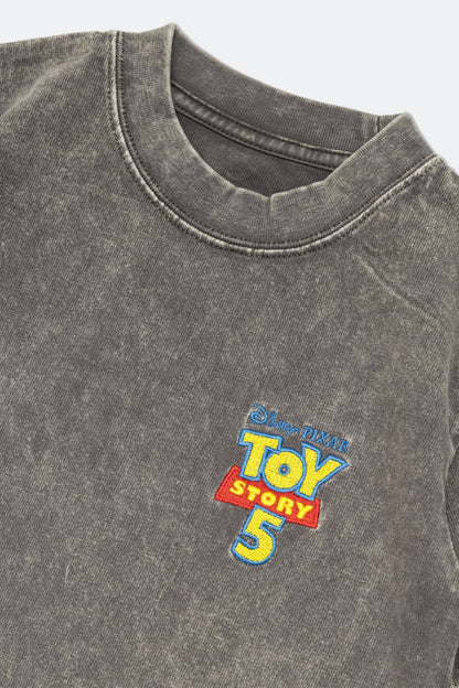 GROCERY | TARMAC | TOY STORY PONY RIDERS WASHED GRAPHIC BOXY TEE/ CHARCOAL - GROGROCERY