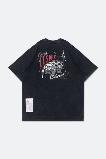 GROCERY | TARMAC | TOY STORY SNOW WASHED COSMIC CHEESE GRAPHIC TEE/ WASHED BLACK - GROGROCERY