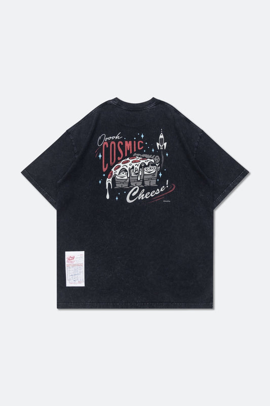 GROCERY | TARMAC | TOY STORY SNOW WASHED COSMIC CHEESE GRAPHIC TEE/ WASHED BLACK - GROGROCERY