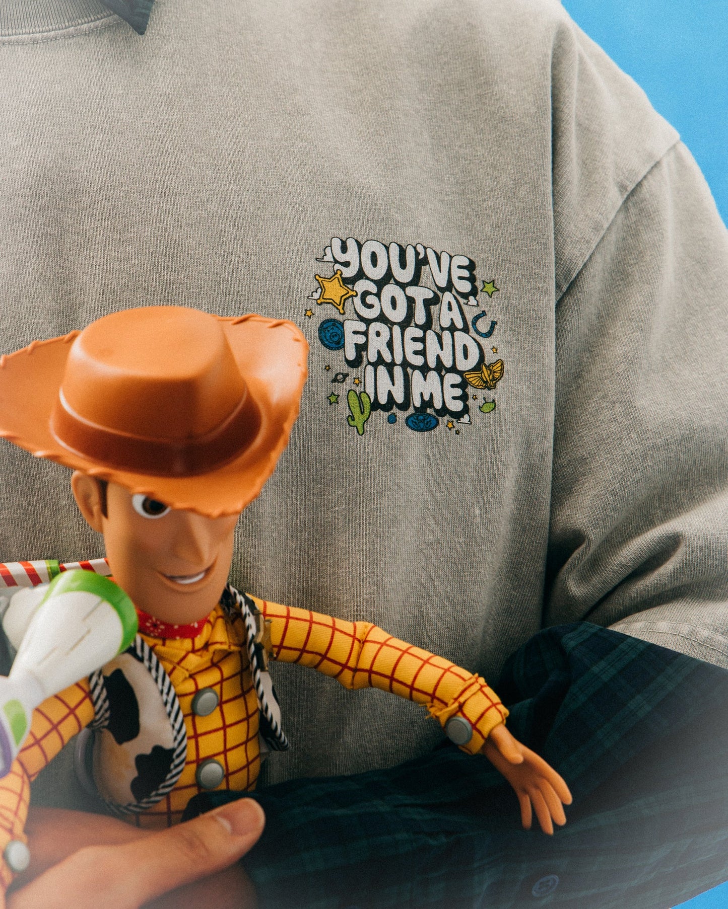 GROCERY | TARMAC | TOY STORY SNOW WASHED LET'S GET ROWDY GRAPHIC TEE/ WASHED GREY - GROGROCERY