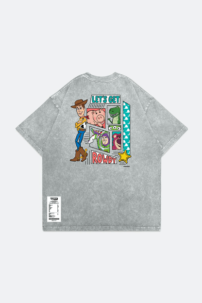 GROCERY | TARMAC | TOY STORY SNOW WASHED LET'S GET ROWDY GRAPHIC TEE/ WASHED GREY - GROGROCERY