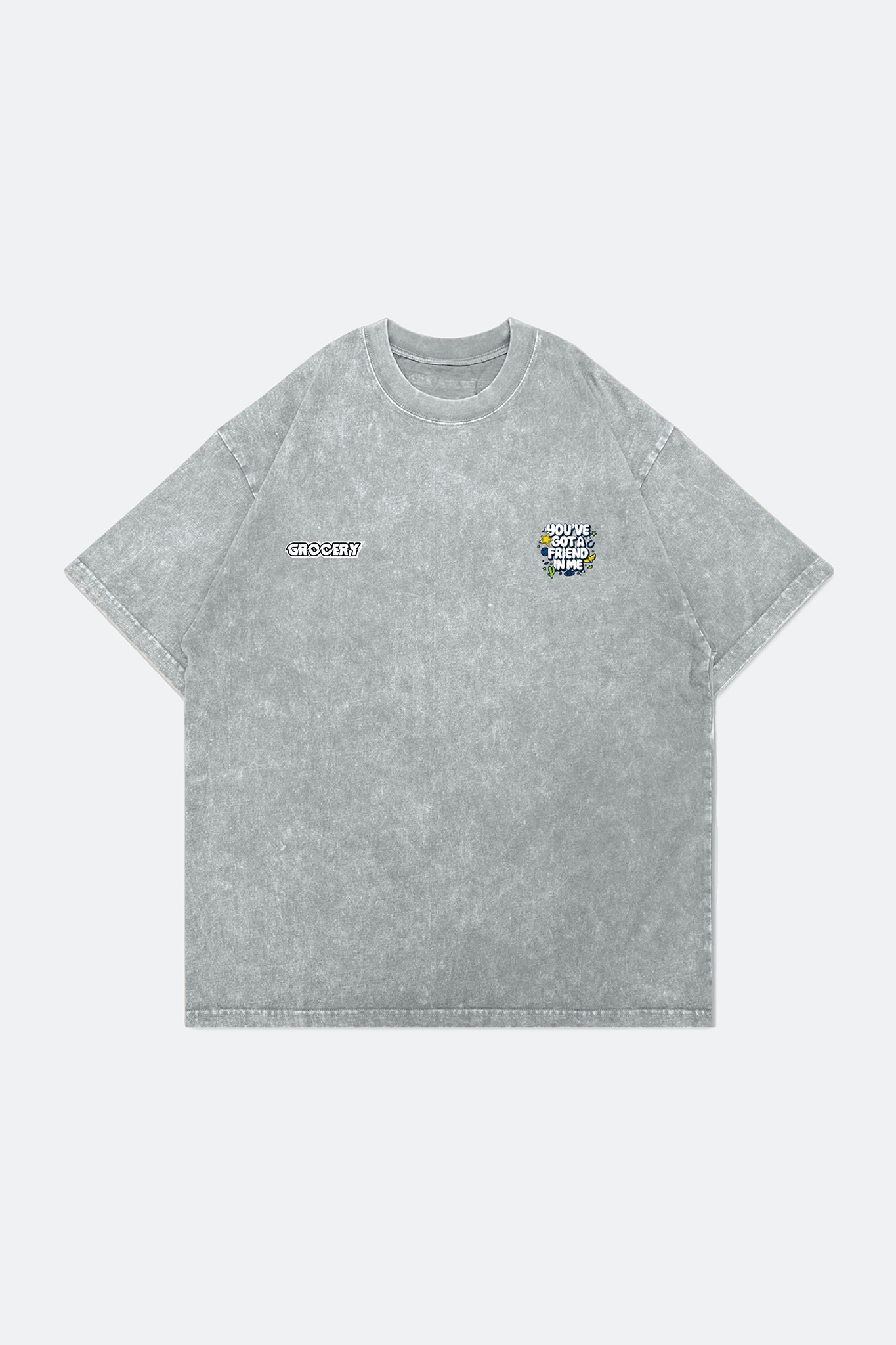 GROCERY | TARMAC | TOY STORY SNOW WASHED LET'S GET ROWDY GRAPHIC TEE/ WASHED GREY - GROGROCERY