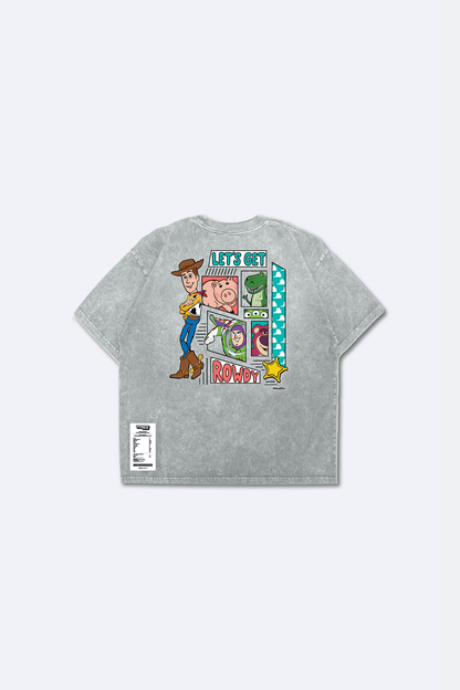 GROCERY | TARMAC | TOY STORY SNOW WASHED LET'S GET ROWDY KIDS GRAPHIC TEE/ WASHED GREY - GROGROCERY